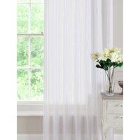 Denby Ready Made Single Voile Curtain White