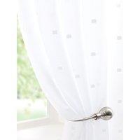 Havana Ready Made Single Voile Curtain White