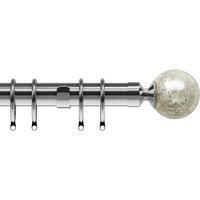28mm Empire Curtain Pole Chrome