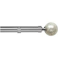 28mm Empire Eyelet Curtain Pole Chrome