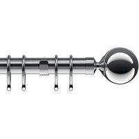 28mm Nikola Curtain Pole Chrome