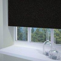 Textured Sparkle Ready Made Blackout Roller Blind Black