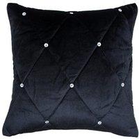 Paoletti Diamante Filled Cushion 45cm x 45cm Black