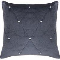 Paoletti Diamante Filled Cushion 45cm x 45cm Pewter