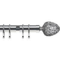 Alexia 28mm Curtain Pole Satin Silver