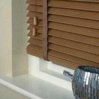 35mm Wood Essence 25mm Tape Wooden Venetian Made To Measure Blind Amber