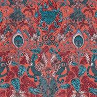 Emma Shipley Amazon Velvet Fabric Red