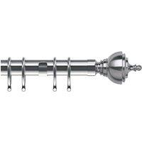 Vienna 28mm Curtain Poles Satin Silver