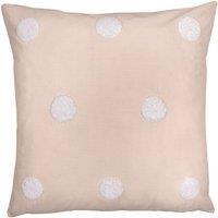 Appletree Signature Dot Garden Filled Cushion 17x17 Pink and White