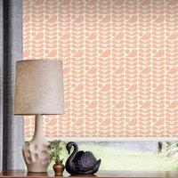 Orla Kiely Early Bird Made to Measure Roller Blind Pale Rose