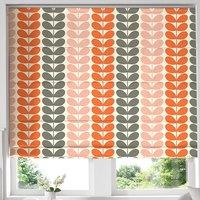 Orla Kiely Trio Stem Made to Measure Roman Blind Persimmon