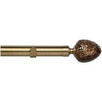 Alexia 28mm Eyelet Curtain Pole Antique Brass