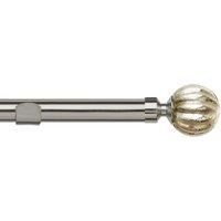 28mm Dynasty Eyelet Curtain Pole Satin Silver