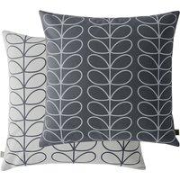 Orla Kiely Small Linear Stem Filled Cushion 50cm x 50cm Cool Grey