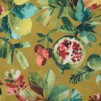 Clarke & Clarke Fruta Velvet Fabric Ochre