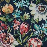 Clarke & Clarke Paradise Velvet Fabric Midnight