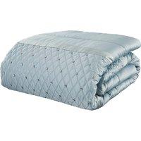 Catherine Lansfield Sequin Cluster 240cm x 260cm Bedspread Duckegg