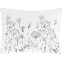 Catherine Lansfield Meadowsweet Floral Boudoir Filled Cushion 30cm x 40cm Green