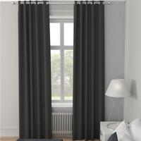 Clarence Velvet Made to Measure Curtain Graphite
