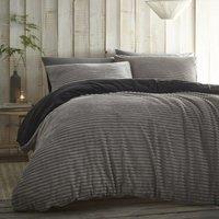 Alaska Duvet Cover Bedding Set Silver