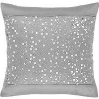 Catherine Lansfield Glitzy Filled Cushion 43cm x 43cm Grey