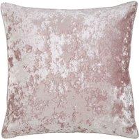 Catherine Lansfield Crushed Velvet Filled Cushion 55cm x 55cm Blush