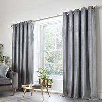 Jasper Ready Made Eyelet Curtains Silver