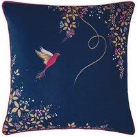 Sara Miller Hummingbird Filled Cushion 50cm x 50cm Navy