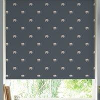 Sophie Allport Elephant Made to Measure Roller Blind Deep Navy