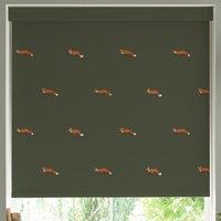 Sophie Allport Foxes Made to Measure Roller Blind Forest Green