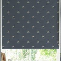 Sophie Allport Elephant Made to Measure Roman Blind Deep Navy
