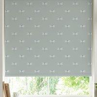 Sophie Allport Dragonfly Made to Measure Blackout Roller Blind Grey Blue