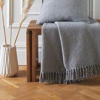 Hayden Throws and Cushion Grey