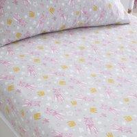 Bedlam Ballet Dancer Single Bed Linen Fitted Sheet Pink