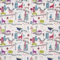 Prestigious Textiles Dino City Fabric Rainbow