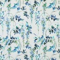 Linda Barker Wisteria Fabric Midnight-Silver