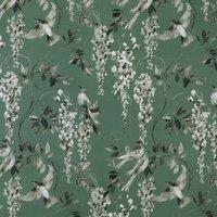 Linda Barker Wisteria Fabric Sage-Grey