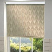 Orla Kiely Linear Stem Made to Measure Blackout Roller Blind Latte