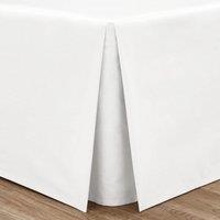 Catherine Lansfield Percale Polycotton Plain Dye Pleated Bedding Valance White