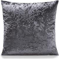 Crushed Velvet Filled Cushion 45cm x 45cm Charcoal