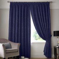 Tivoli Ready Made Pencil Pleat Curtains Navy