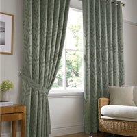 Tivoli Ready Made Eyelet Curtains Sage