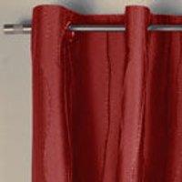 Jazz Ready Made Eyelet Curtain Red