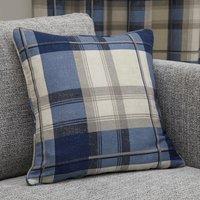 Fusion Balmoral Check Filled Cushion 43cm x 43cm Navy