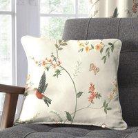Dreams & Drapes Darnley Filled Cushion 43cm x 43cm Coral Natural