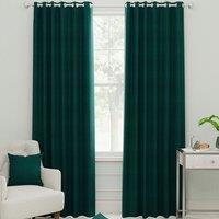 Linda Barker Royal Velvet Made to Measure Curtain Dark Teal