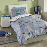 Bedlam Game Glow Duvet Cover Bedding Set Grey