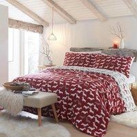 Fusion Snug Dudley Love Duvet Cover Bedding Set Red