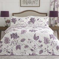 Dreams & Drapes Samira 200cm x 230cm Bedspread Plum