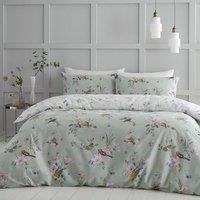 Catherine Lansfield Songbird Duvet Cover Bedding Set Sage